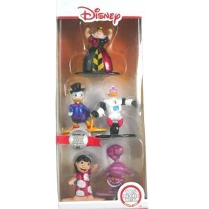 Disney 5 Pack Figure Collectors Set Die Cast Lilo Scrooge Gizmoduck Cheshire Cat